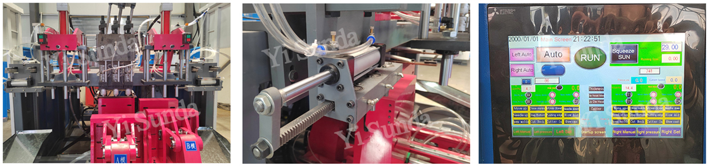 Полностью автоматическая лейка, лейка-лейка, двухцветная лейка, машина для выдувного формования.